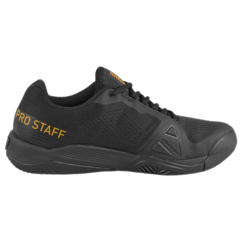 Wilson Men's Rush Pro 4.0 Pro Staff - Black/Black Bacterial Resistant Ventilation holes