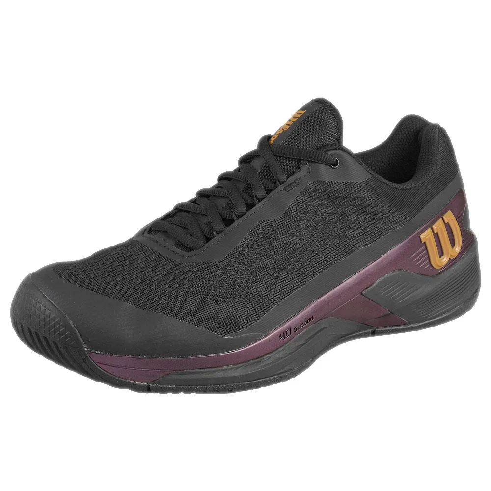 Speed Training Non Restrictive Fit Wilson Men's Rush Pro 4.0 Pro Staff - Black/Black