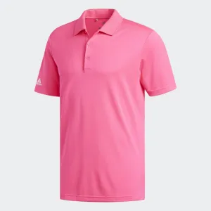 adidas Mens Tournament Performance Polo - SOLAR PINK Functional Fit Outdoor Adventure