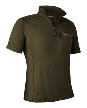 Versatile Fit Deerhunter Excape Insulated T-Shirt with Zip-Neck