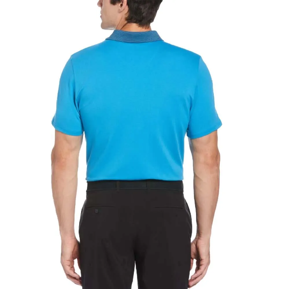 Original Penguin Mens Heritage Fine Line Stretch Golf Polo Shirt - CLOISONNE Breathable Shirt