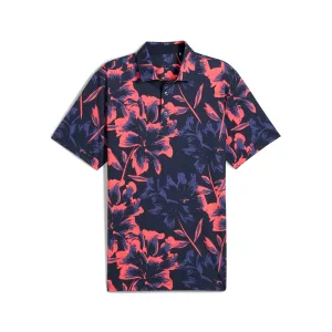 MATTR Broken Flower Golf Polo AntiPilling Technology Fresh Style
