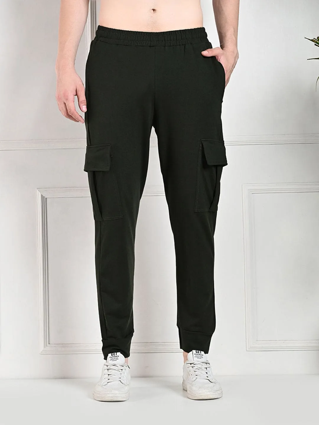 Utility Cargo Jogger with Pockets - Green Sleek and Soft Comfy Vibes