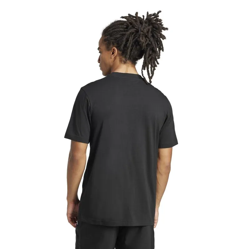High Density Weave Subtle Embroidery Adidas Mens Essentials Single Jersey Small Logo Tee
