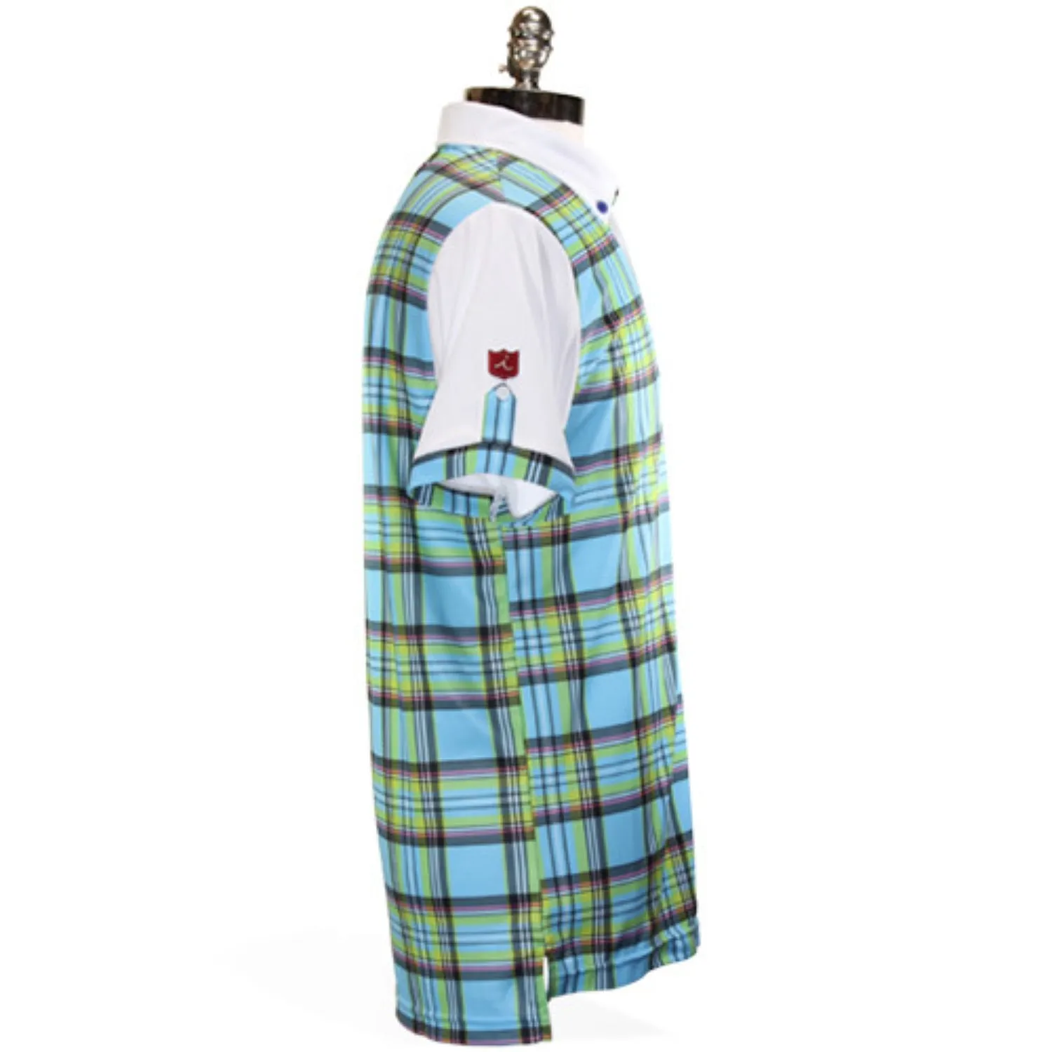 Lounge Wear Iliac Mens The National III - Blue May Plaid/Pure White