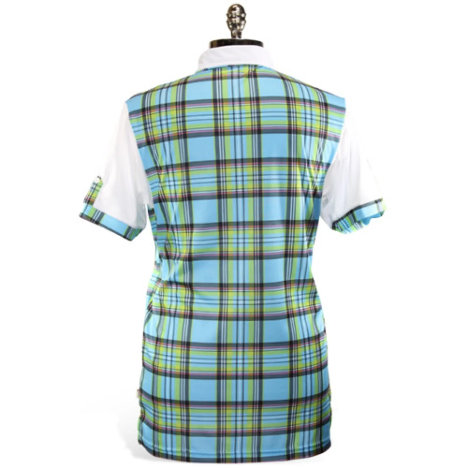 Iliac Mens The National III - Blue May Plaid/Pure White Summer Party Outdoor Lifestyle