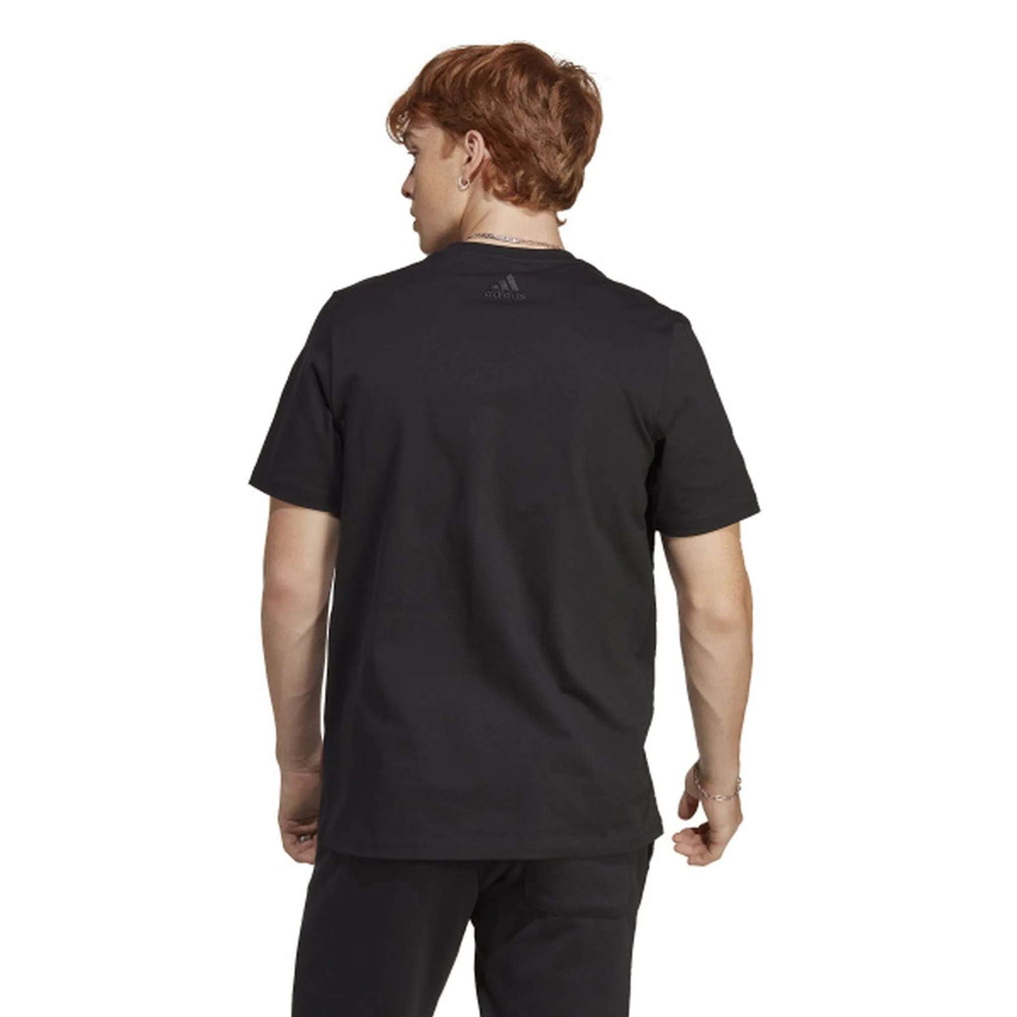 Adidas Mens Big Logo Essentials Tee SoftTouchFinish
