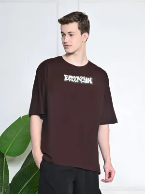 casual top Trendy Layering Everyday 100% Cotton Brooklyn T-shirt ?C Coffee