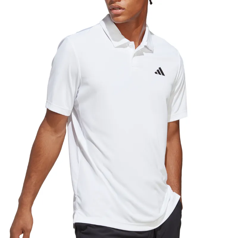 Polished Style PreShrunk Cotton Blend Adidas Club Men's Tennis Polo Shirt - White