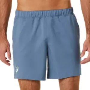 Asics Men Court 7in Short - Steel Blue Airflow Design