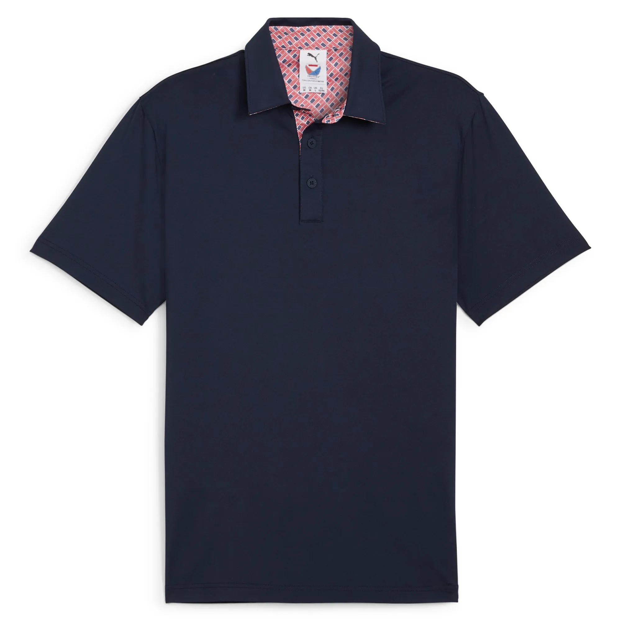 Volition Flag Trim Golf Polo Effortless Fit