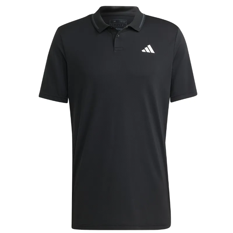 Comfortable Outfit Adidas Club Tennis Piqu??  Mens Polo Shirt - Black