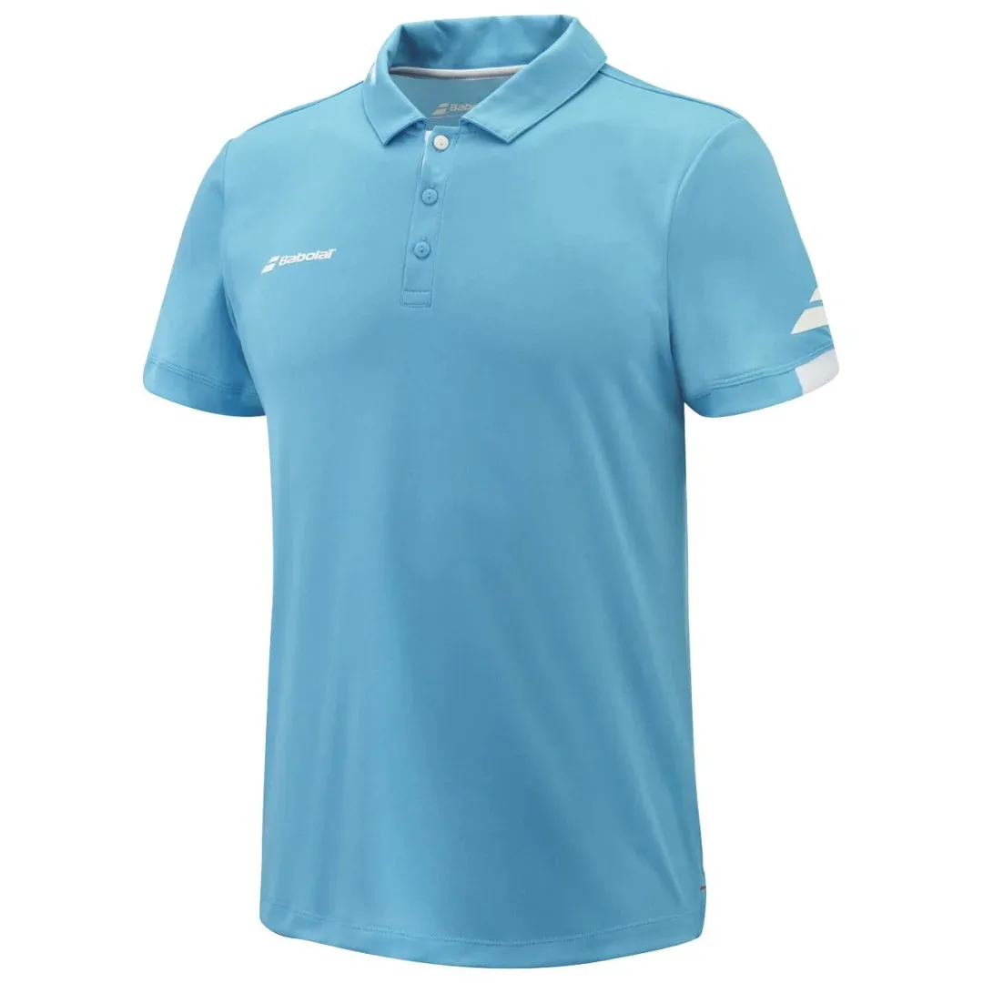 Babolat Play Polo Men 4124 - Cyan Blue Comfort Style