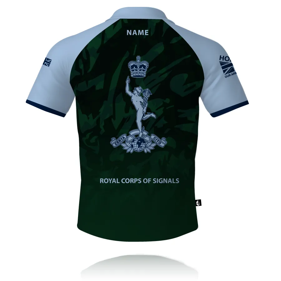 Matte Surface Texture Royal Signals - Honour Our Armed Forces - Tech Polo