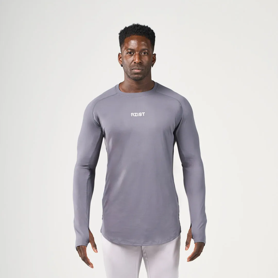 Hypoallergenic fabric Timeless Style Performance Long Sleeves Tee - Iron Gate