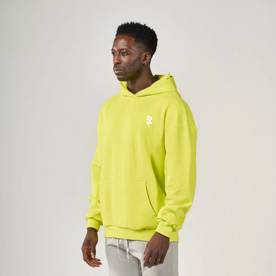 The Impossible Oversized Hoodie - Neon Green Cozy Fashion style test