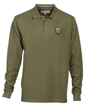 Percussion Mens Long Sleeved Polo Shirt Winter Wear fringe accents