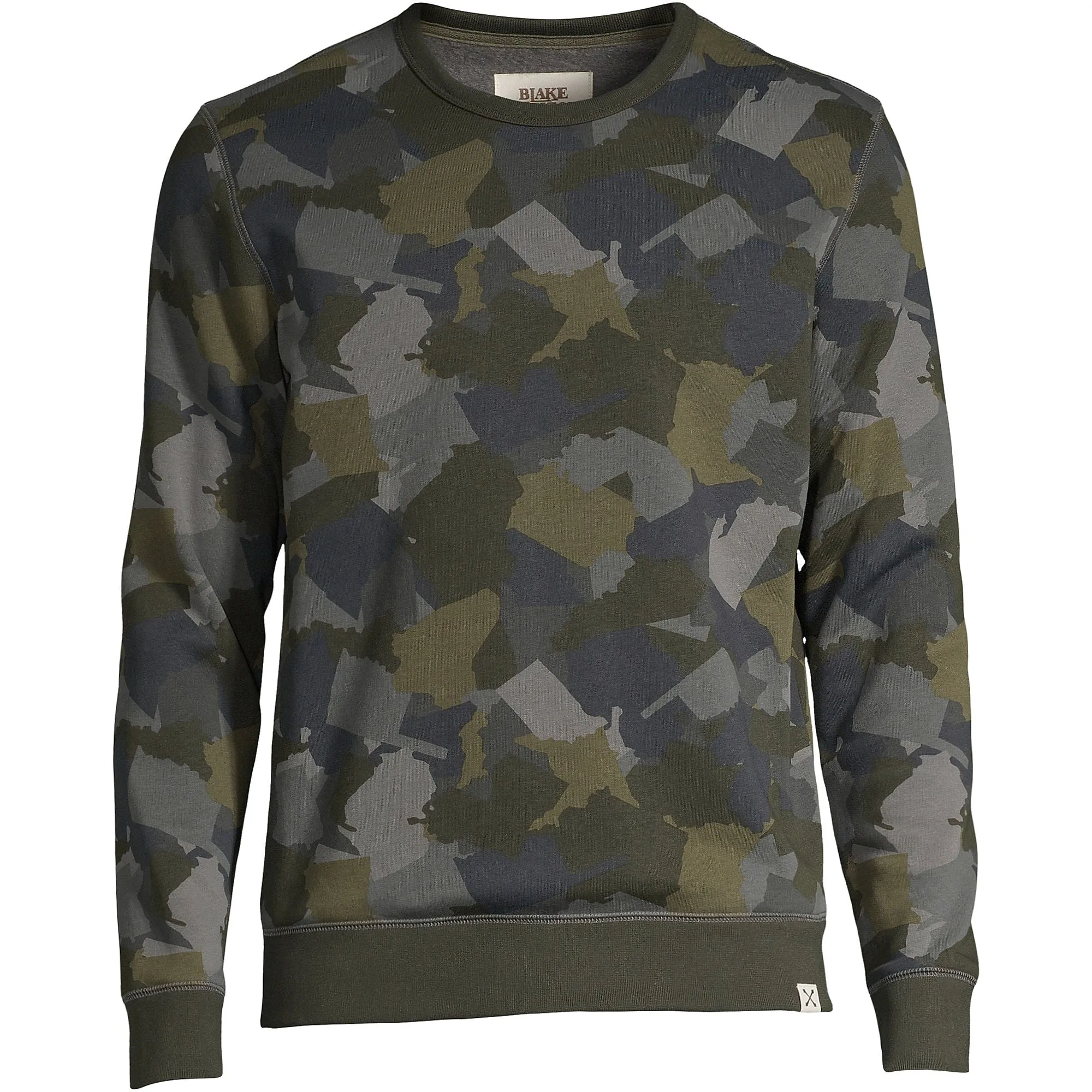 Lands' End Men's Blake Shelton Serious Sweats Crewneck Sweatshirt product polka dot playfulness Modern Sporty