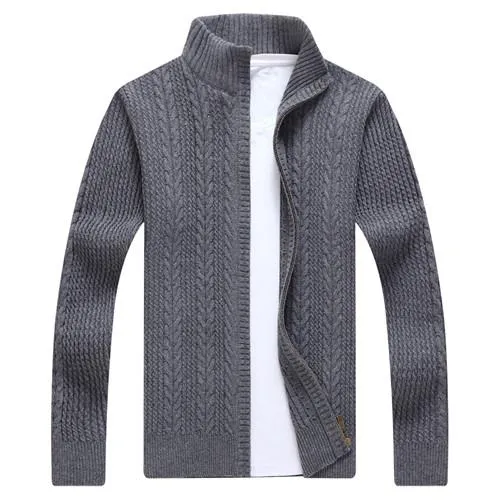 Casual Style Translucent Soul West Louis? Autumn Whiter Knitwear Zipper Sweater