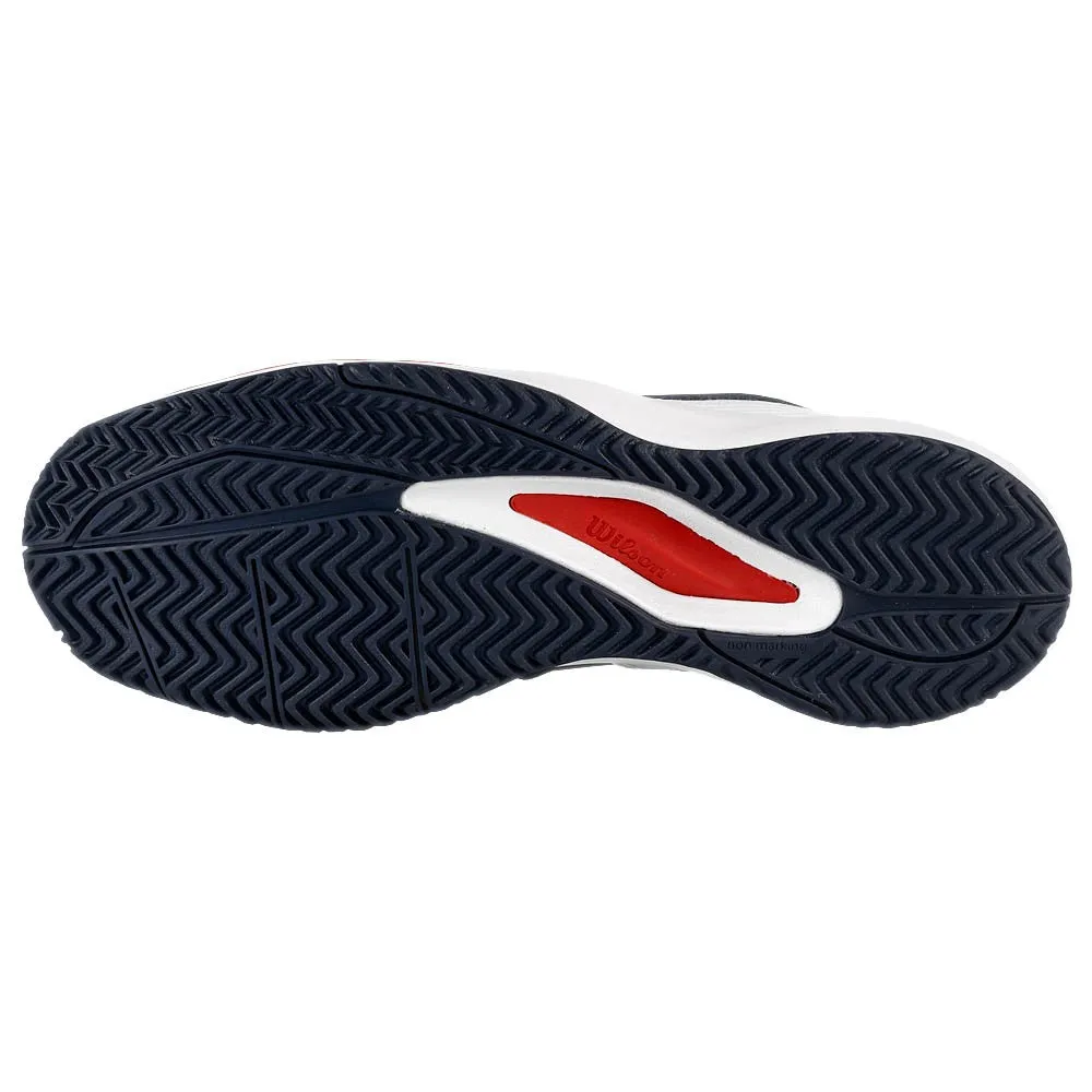 Sustainable Material Construction footbed comfort Wilson Men's Rush Pro Ace - Navy Blazier/White