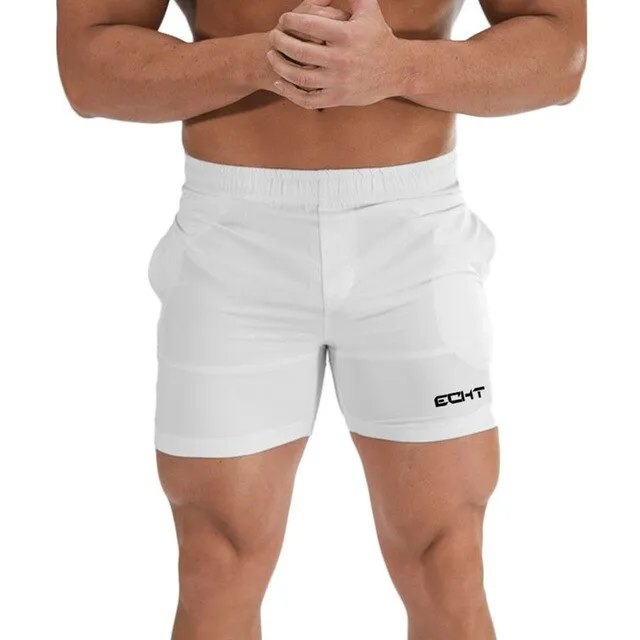 Anti Pill Surface Bold colors Mens Fitness Bodybuilding Sports Shorts