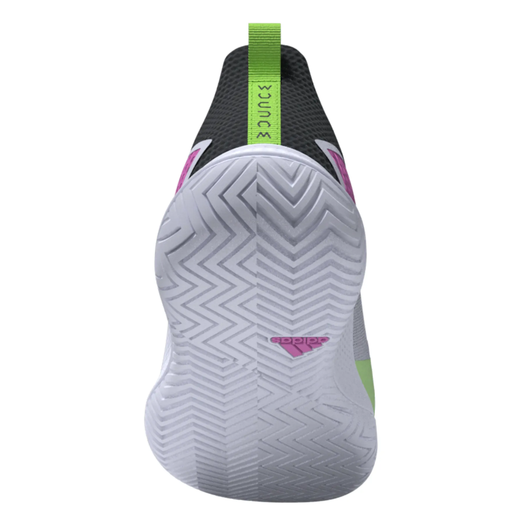 Adidas Performance Defiant Speed Men Tennis Shoes - Crystal White/Silver Metallic/Carbon High Traction Thermoregulating Fabric