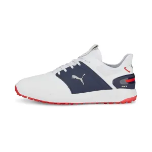 Pro Step In IGNITE ELEVATE Spikeless Golf Shoes | Puma White / Puma Silver / Puma Navy