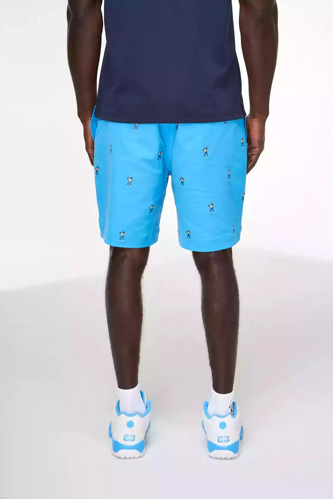 Stylish Shorts Body Contouring Embroidered Woven Short