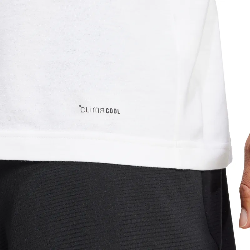 Adidas 3B G Men Tennis Shirt - White Minimal Fashion