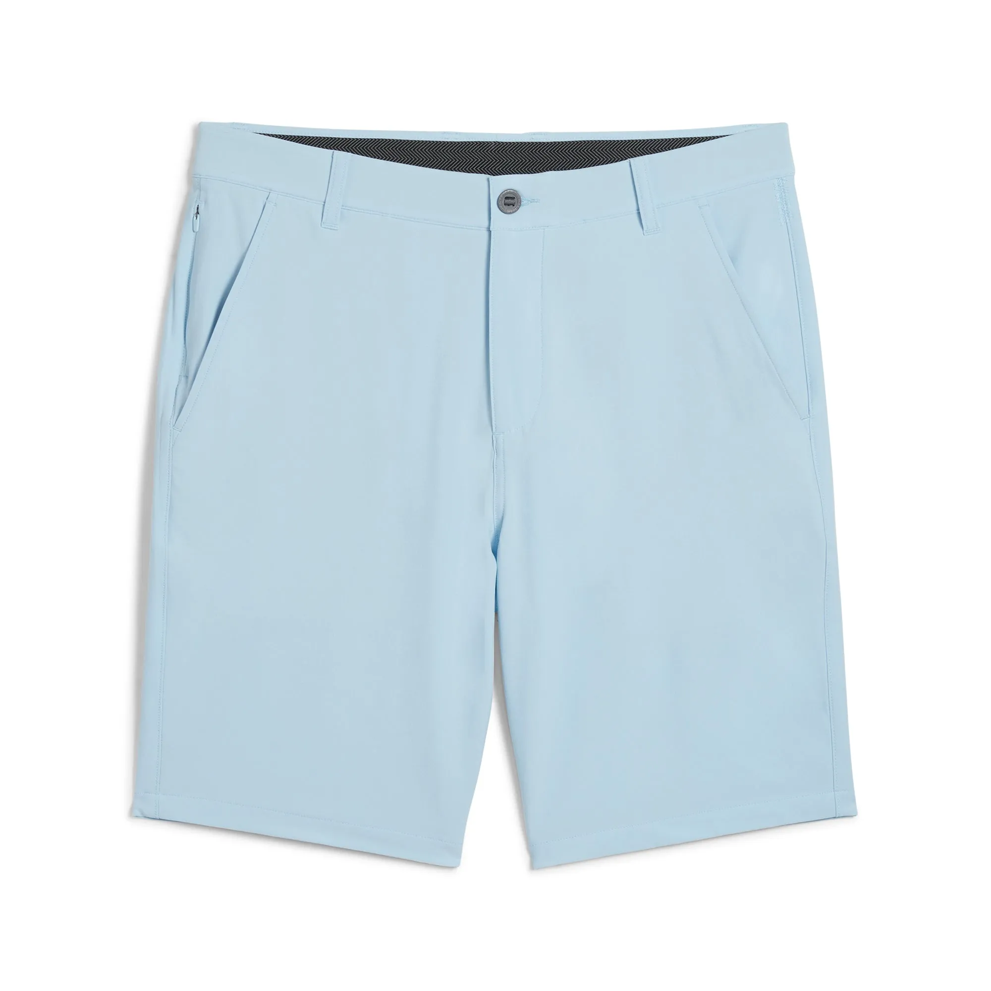 Recycled Polyester Perfect Fit 101 Solid 9" Golf Shorts | Silver Sky