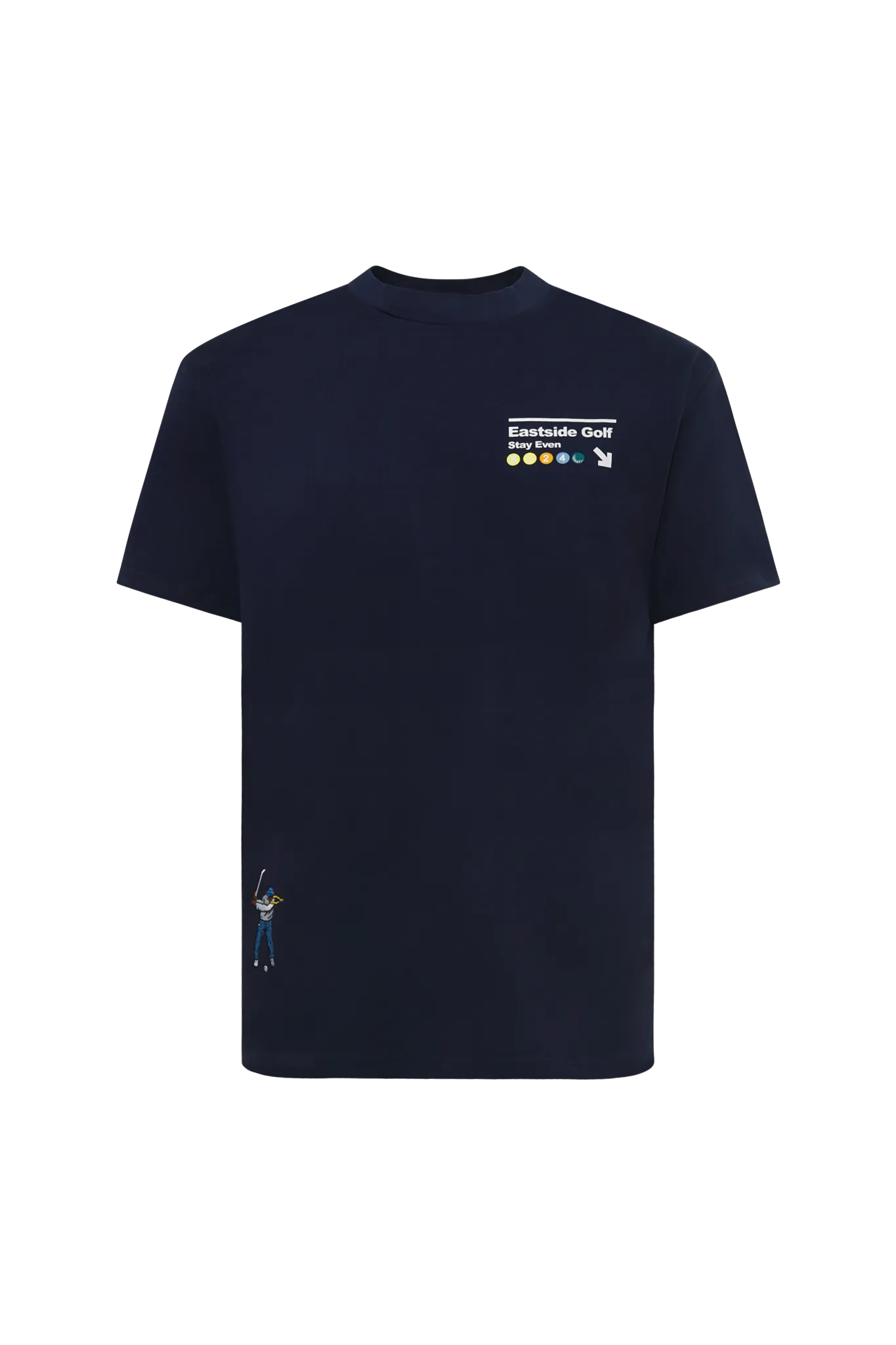 Stay Even Golf Tee TexturedWeavePattern
