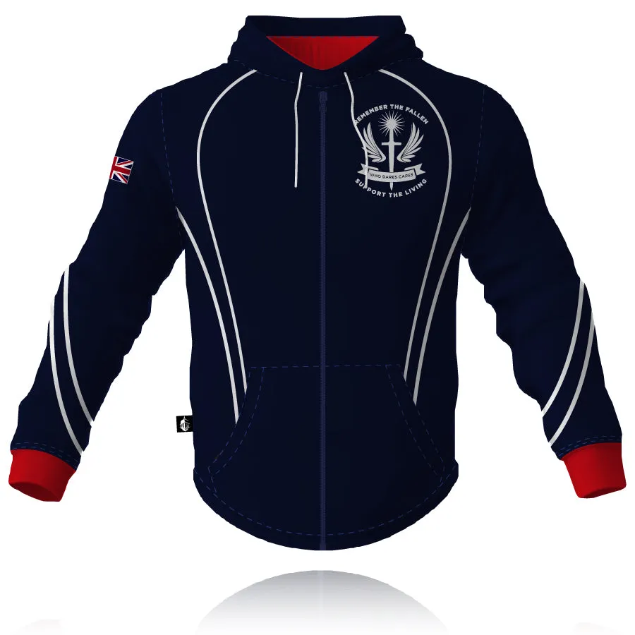 Who Dares Cares - Full Zip Embroidered Hoodie product combo