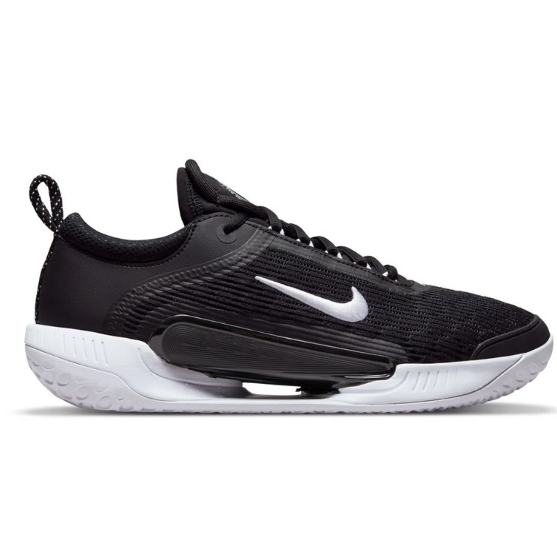 Arch Support Design Durable Rubber Compound Nike Court Zoom NXT Men Hard Court Tennis Shoes - Black/White