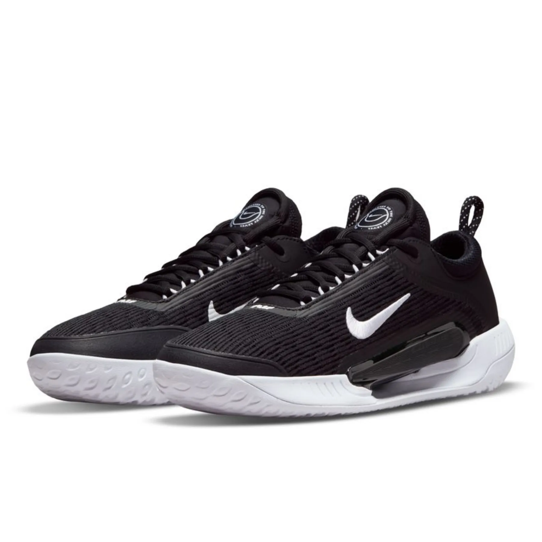 Slim Shape Nike Court Zoom NXT Men Hard Court Tennis Shoes - Black/White