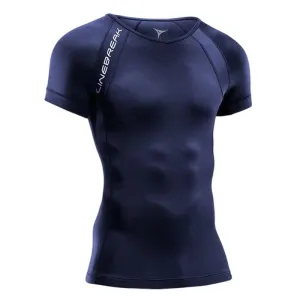 Linebreak Mens Short Sleeve Compression Top Comfort Stretch Wear Active Style Trend