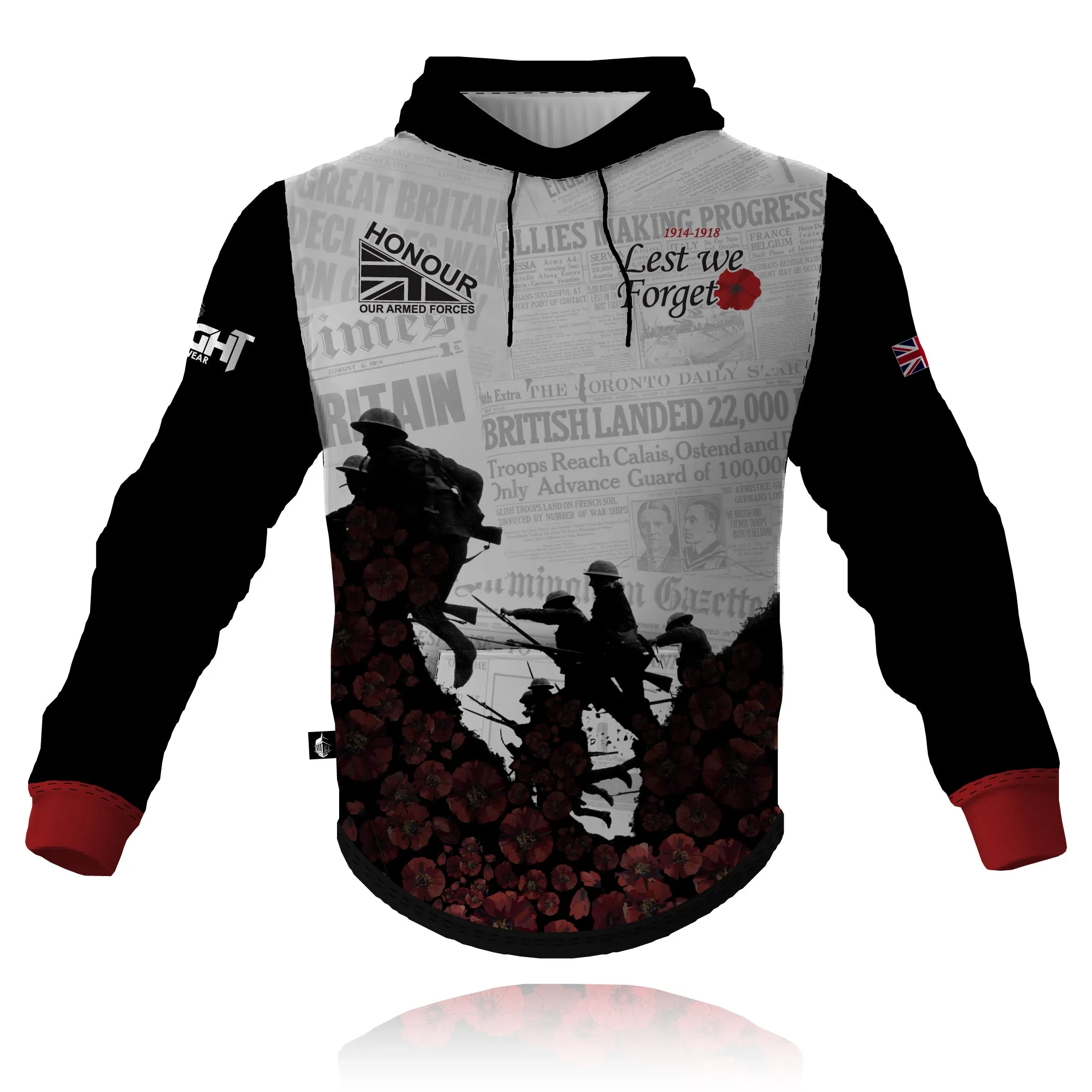 product birthday allure Honour Our Armed Forces 'In Flanders Fields' - Tech Hoodie