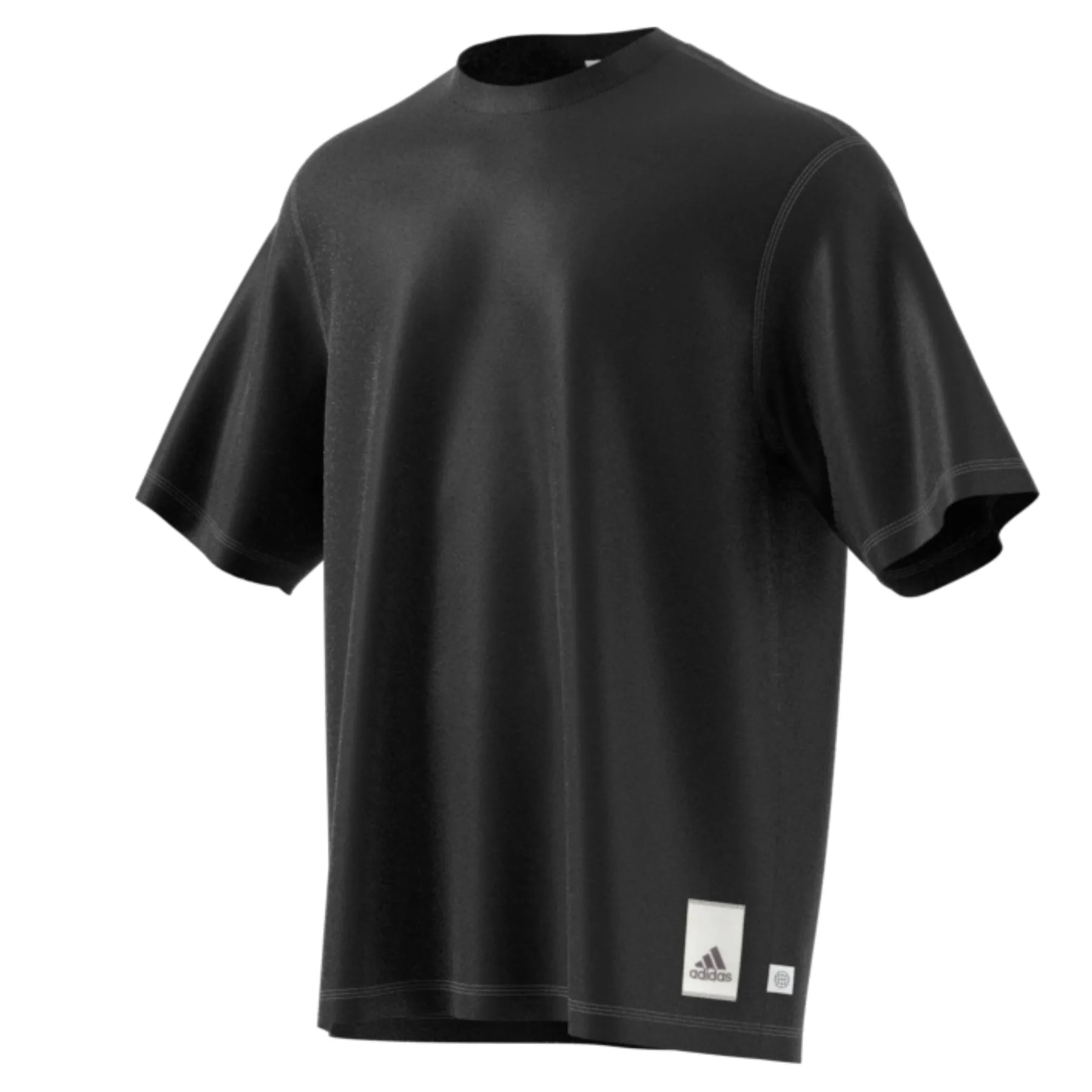 GarmentDyedTexture Adidas Sportwear Mens Caps Tennis Tee - Black