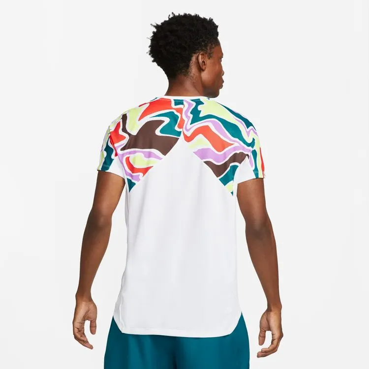 Weekend Style soft look Nike Court Dri-FIT White/White Slam Men Tennis Top