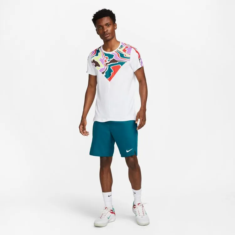 Fresh Vibes City Fashion Look Nike Court Dri-FIT White/White Slam Men Tennis Top