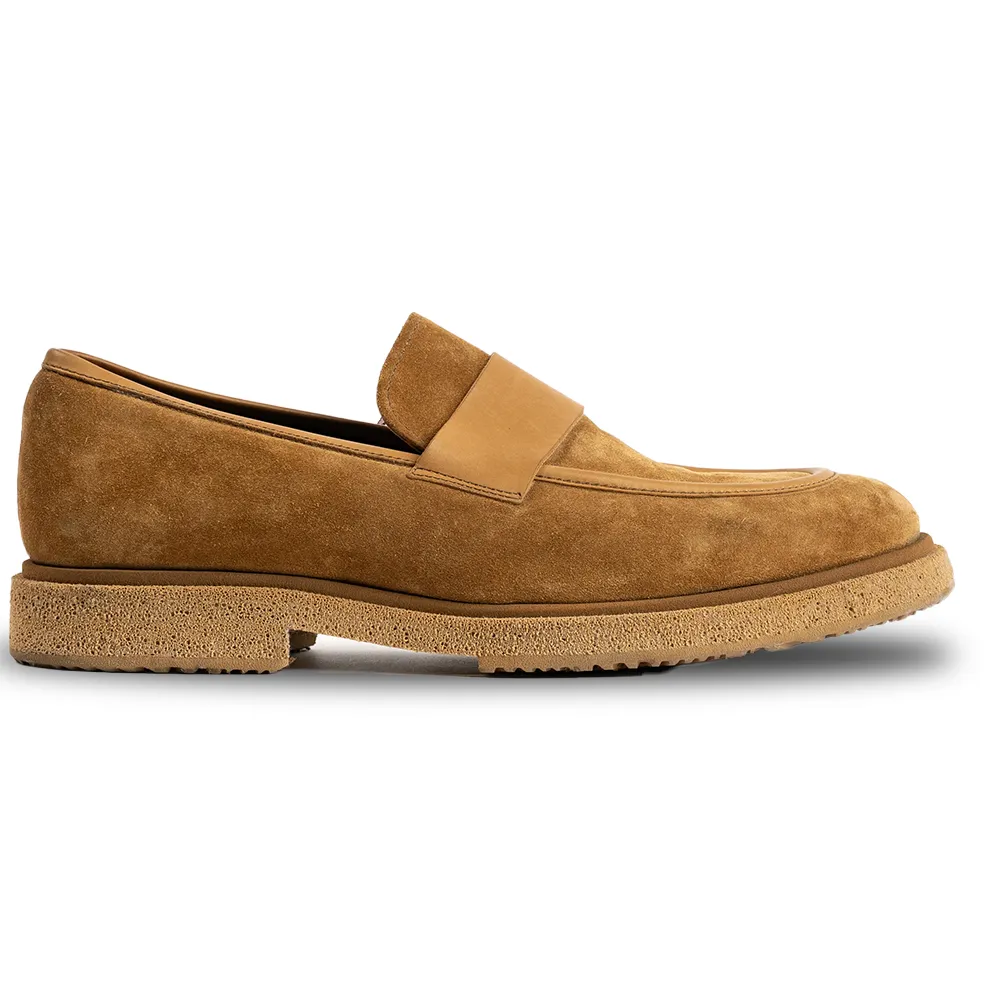 BERLINA SUEDE CARAMELO Multi Directional Tread Pattern Knitted Warm