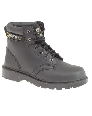 Good Traction Stretchable Material Grafters Apprentice 6 Eye Safety Boots