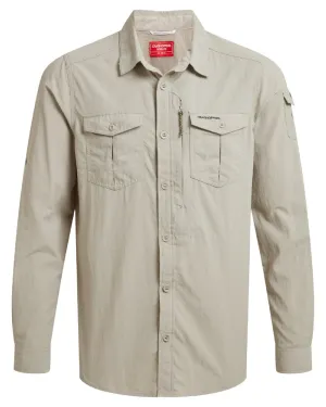 Multi Pocket Utility Craghoppers Mens NosiLife Adventure Long Sleeved Shirt III