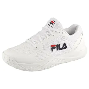 Fila Men's Axilus 3 - White/Fila Navy Responsive Outsole Platform Zero Drop Design
