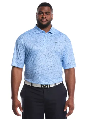 Sporty Vibe Light Wear Big & Tall Confetti Chevron All Over Polo