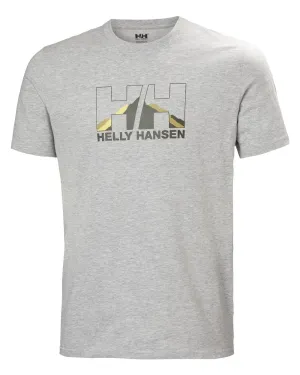 Smooth Flatlock Stitching Casual Design Fit Helly Hansen Mens Nord Graphic T-Shirt