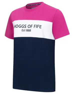 Quick Fit Stretch Modern Layering Hoggs of Fife Mens Darcie Colour Block T-Shirt