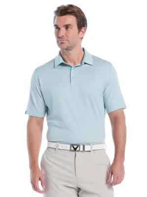 Mens Chevron Twill Jacquard Golf Polo Versatile Comfort DoubleStitched Seams