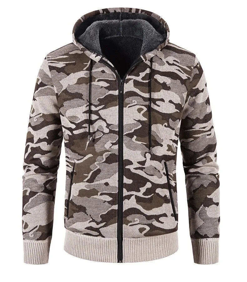 AntiSnagFabric West Louis? Fleece Hooded Camouflage Sweater