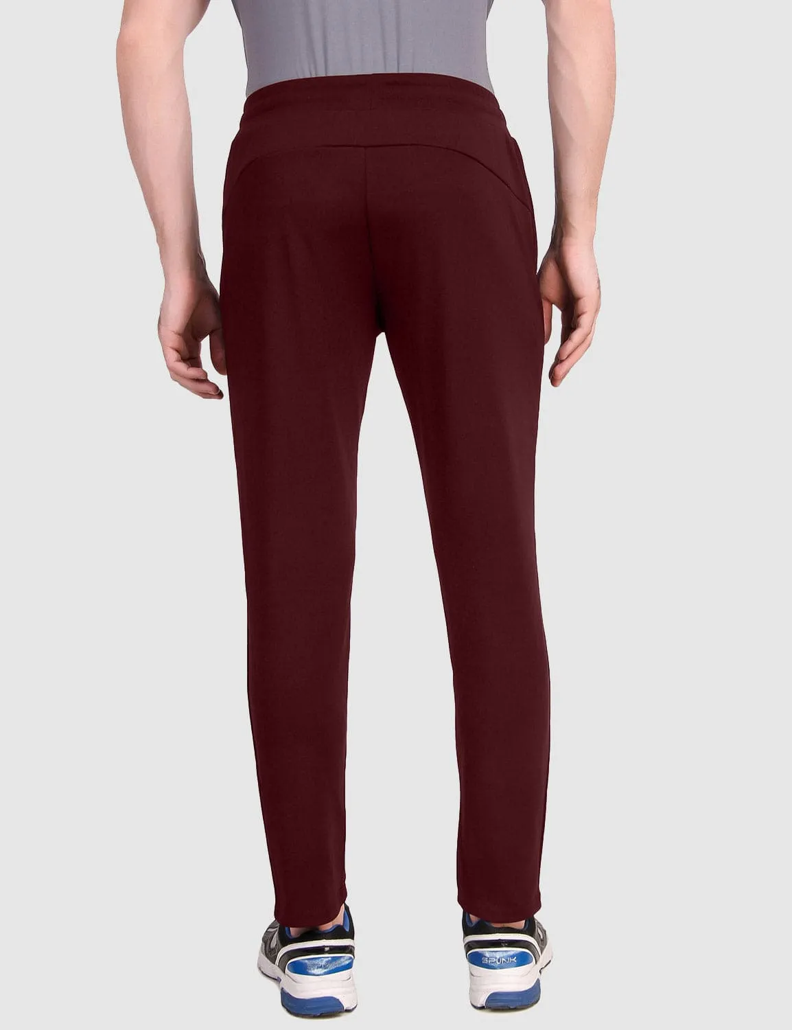 StealthFlex Multi Sport Track Pant - Maroon Embroidered Detail