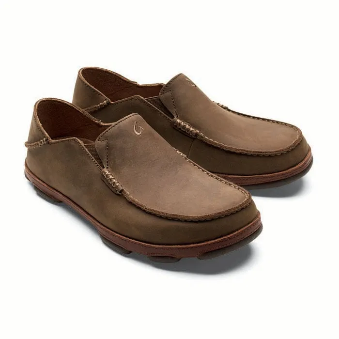 Mens Olukai Moloa in Ray Toffee Dynamic Arch Cushion Dock Easy